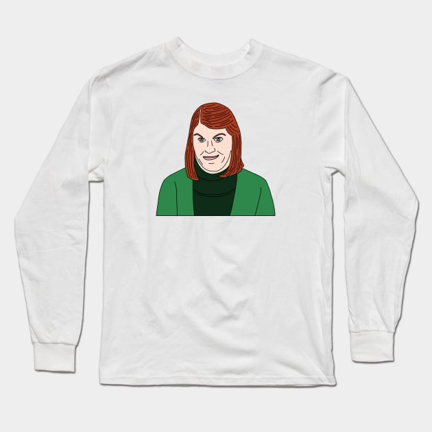 Meredith The Office Long Sleeve T-Shirt by Eclipse in Flames